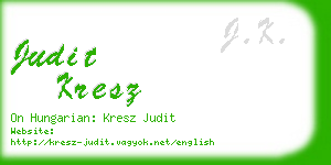 judit kresz business card